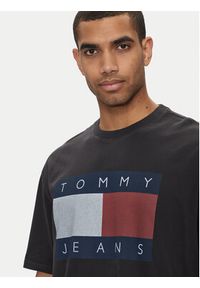 Tommy Jeans T-Shirt Big Flag DM0DM18547 Czarny Oversize. Kolor: czarny. Materiał: bawełna #3