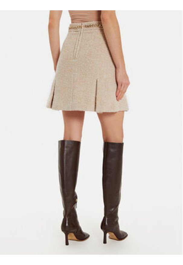 Marciano Guess Spódnica mini Helene 4BGD08 7186A Beżowy Regular Fit. Kolor: beżowy. Materiał: syntetyk