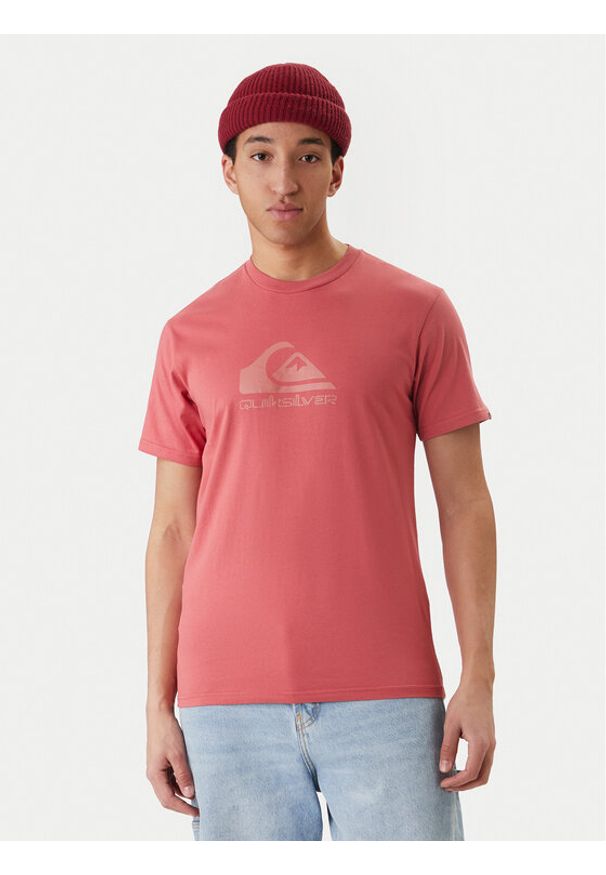 Quiksilver T-Shirt Ev Comp Logo EQYZT08182 Czerwony Regular Fit. Kolor: czerwony. Materiał: bawełna