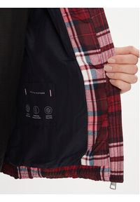 TOMMY HILFIGER - Tommy Hilfiger Kurtka zimowa New York Tartan WW0WW40233 Czerwony Relaxed Fit. Kolor: czerwony. Materiał: syntetyk. Sezon: zima