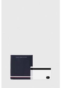 TOMMY HILFIGER - Tommy Hilfiger portfel skórzany męski kolor granatowy. Kolor: niebieski. Materiał: skóra #6