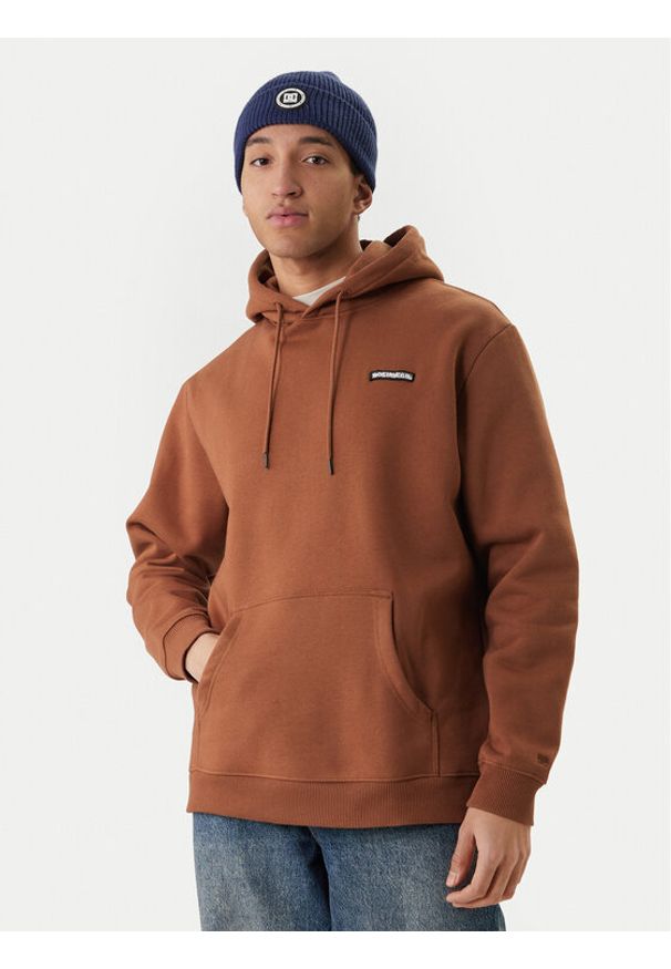 DC Shoes Bluza Patch It EDYFT03549 Brązowy Regular Fit. Kolor: brązowy. Materiał: syntetyk