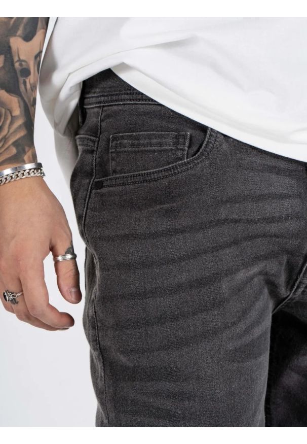 MARCUS - Męskie Spodnie Jeansowe Marcus Sebb 2215 Grey Miner 14-200302