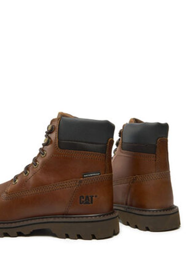 CAT Footwear Trapery Deplete Wp P721722 Brązowy. Kolor: brązowy. Materiał: nubuk, skóra