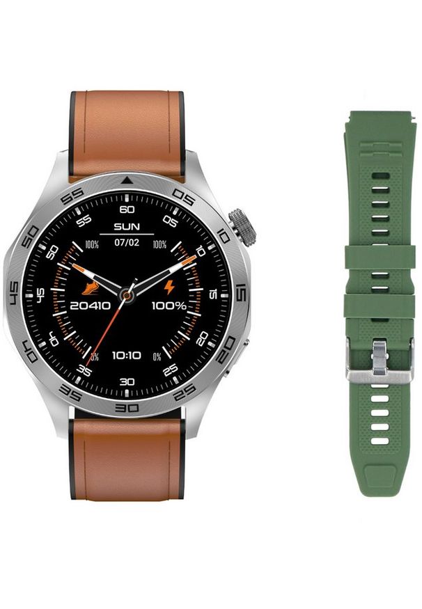 GepardWatches - Smartwatch GlacierX Noir + Pasek GX-N244 standard. Rodzaj zegarka: smartwatch