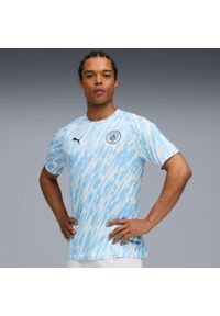 Puma - Koszulka rozgrzewkowa Manchester City 2025/26. Kolor: niebieski. Sport: piłka nożna