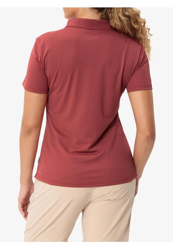 Koszulka polo damska Vaude Essential Polo Shirt. Typ kołnierza: polo. Kolor: czerwony