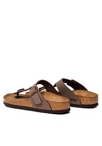 Birkenstock Japonki Gizeh Bs 0043753 Brązowy. Kolor: brązowy. Materiał: skóra