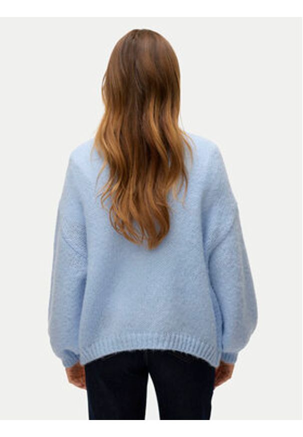 Vero Moda Kardigan Maybe 10273101 Błękitny Oversize. Kolor: niebieski. Materiał: syntetyk