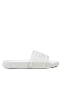 Pepe Jeans Klapki Slider Translucent W PLS70147 Biały. Kolor: biały. Materiał: syntetyk