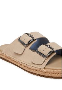 TOMMY HILFIGER - Tommy Hilfiger Espadryle Flex Jutte Hilfiger Suede Sandal FM0FM05503 Beżowy. Kolor: beżowy. Materiał: zamsz, skóra
