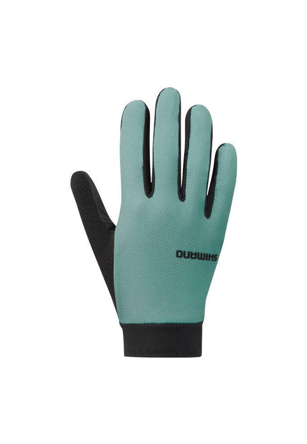 SHIMANO - Damskie rękawiczki rowerowe EXPLORER FF, turkusowe. Kolor: zielony. Sezon: lato, jesień, wiosna. Sport: kolarstwo