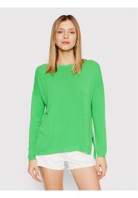 Kontatto Sweter 3M7400 Zielony Relaxed Fit. Kolor: zielony. Materiał: wiskoza