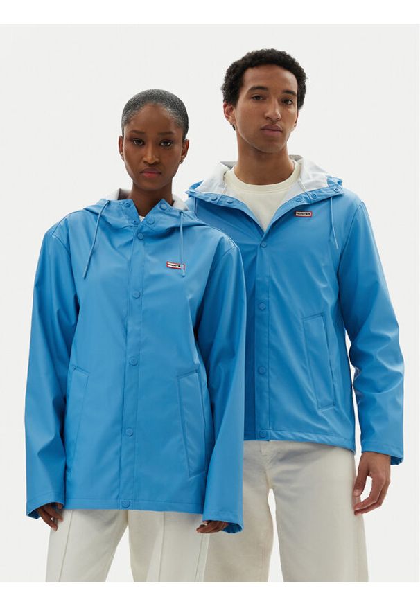 Hunter Kurtka przeciwdeszczowa Izzy Unisex HARU0012251 Niebieski Regular Fit. Kolor: niebieski. Materiał: syntetyk