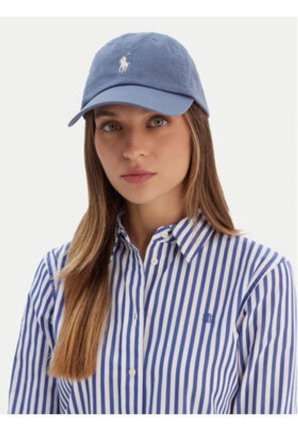 Polo Ralph Lauren Czapka z daszkiem 211912843063 Niebieski. Kolor: niebieski. Materiał: bawełna, materiał