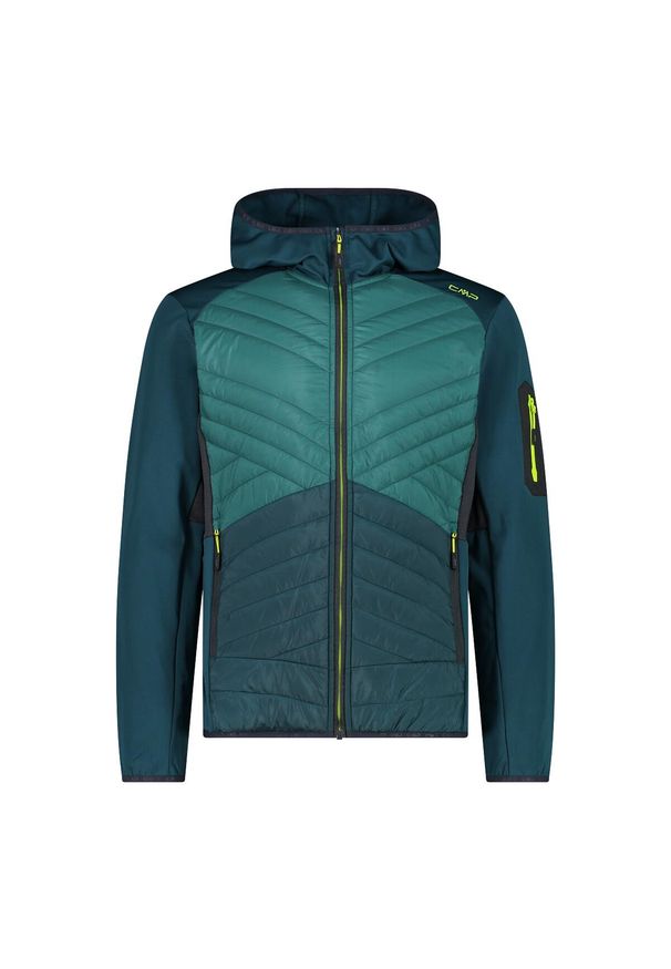 Bluza męska turystyczna CMP 35E6577. Kolor: zielony. Styl: sportowy. Sport: turystyka piesza