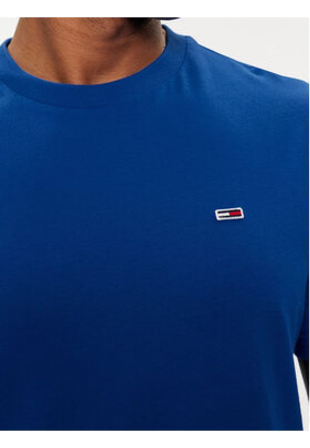 Tommy Jeans T-Shirt Classic DM0DM09598 Niebieski Regular Fit. Kolor: niebieski. Materiał: bawełna