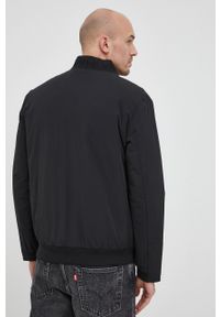 Calvin Klein kurtka bomber męski kolor czarny przejściowa. Okazja: na co dzień. Kolor: czarny. Materiał: włókno, tkanina. Wzór: gładki. Styl: casual