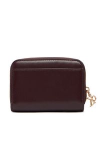 Calvin Klein Mały Portfel Damski Ck Medium Flap Zip Around LV04F1075G Brązowy. Kolor: brązowy. Materiał: skóra