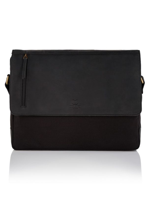 Zestaw męski PAOLO PERUZZI ZUP-73-BL czarny. Kolor: czarny. Materiał: materiał. Wzór: aplikacja. Styl: klasyczny, vintage