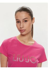 Liu Jo T-Shirt VA4216 JS923 Różowy Regular Fit. Kolor: różowy. Materiał: bawełna #5