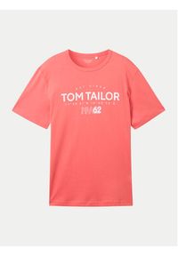 Tom Tailor T-Shirt 1041871 Czerwony Regular Fit. Kolor: czerwony. Materiał: bawełna #4