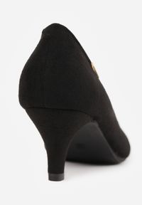 Renee - Czarne Czółenka Appyle. Zapięcie: bez zapięcia. Kolor: czarny. Wzór: bez wzorów, jednolity. Obcas: na szpilce. Styl: elegancki #8