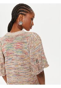 Munthe Sweter Ovacik 242161524272 Kolorowy Regular Fit. Materiał: bawełna. Wzór: kolorowy