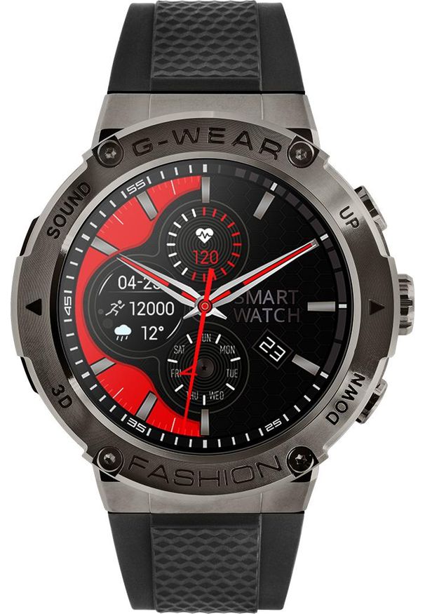 WATCHMARK - Smartwatch Watchmark G-WEAR Czarny. Rodzaj zegarka: smartwatch. Kolor: czarny