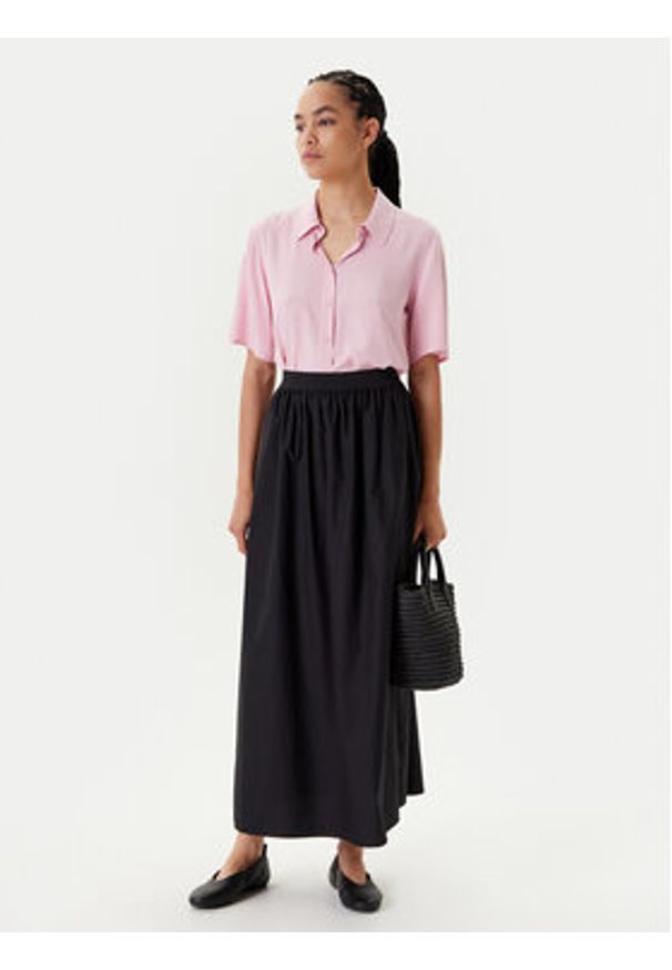 United Colors of Benetton - United Colors Of Benetton Spódnica maxi 4TPUD004I Czarny Regular Fit. Kolor: czarny. Materiał: bawełna