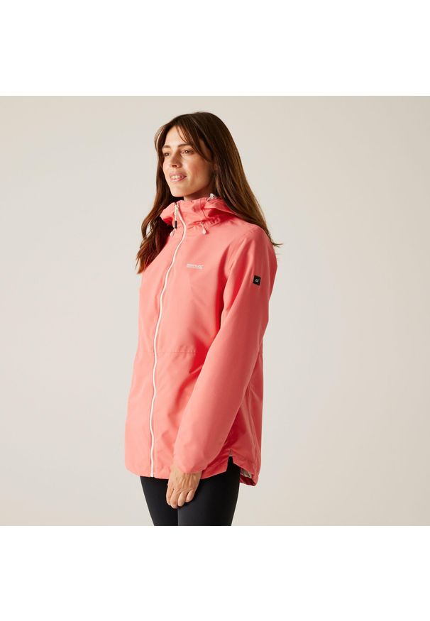 Regatta - Kurtka turystyczna przeciwdeszczowa damska Hamara IV wodoodporna. Kolor: różowy. Sport: turystyka piesza