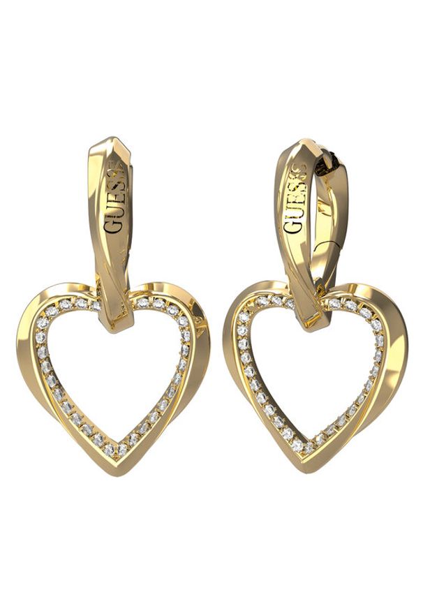 Guess Kolczyki JUBE04 617JW Złoty. Materiał: metalowe. Kolor: złoty