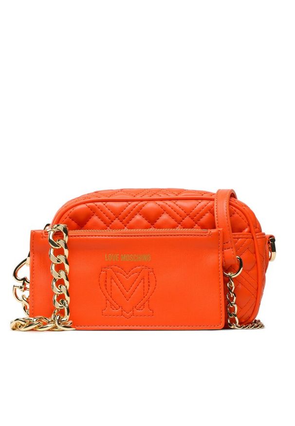 Love Moschino - Torebka LOVE MOSCHINO. Kolor: pomarańczowy