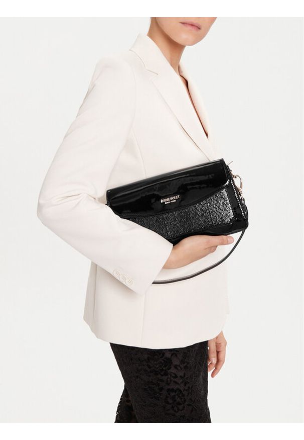 Nine West Torebka CEO-MISSISIPI-GLAR0 Czarny. Kolor: czarny