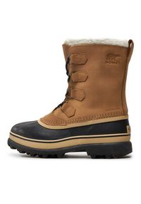 sorel - Sorel Śniegowce Caribou NM1000 Brązowy. Kolor: brązowy. Materiał: nubuk, skóra #7