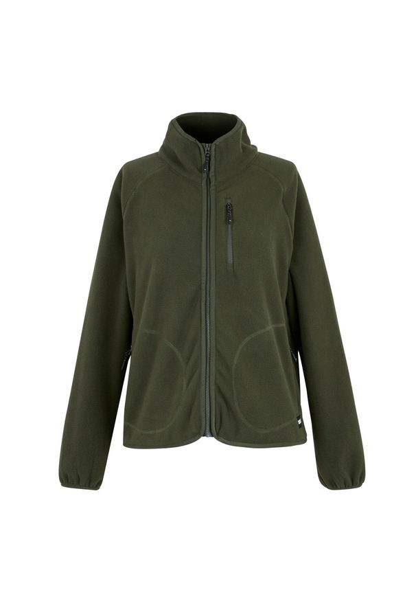 Regatta - Bluza Polarowa Damska Pełen Suwak Frankie. Kolor: zielony. Materiał: polar. Sezon: zima