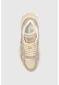 Balmain - BALMAIN Beżowe sneakersy B-EAST, Rozmiar 41. Kolor: beżowy