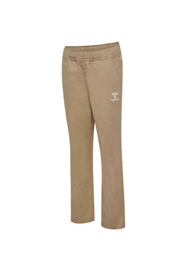Spodnie dziecięce Hummel Hamil. Kolor: brązowy. Wzór: haft