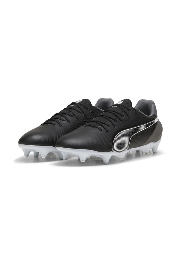 Puma - Buty piłkarskie unisex KING MATCH MxSG PUMA Black White Cool Dark Gray. Kolor: czarny, szary, biały, wielokolorowy. Sport: piłka nożna