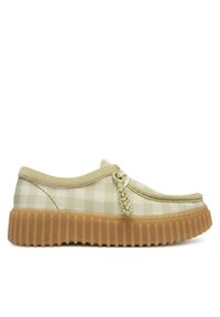 Clarks Półbuty Torhill Bee 26186299 Zielony. Kolor: zielony. Materiał: materiał #1