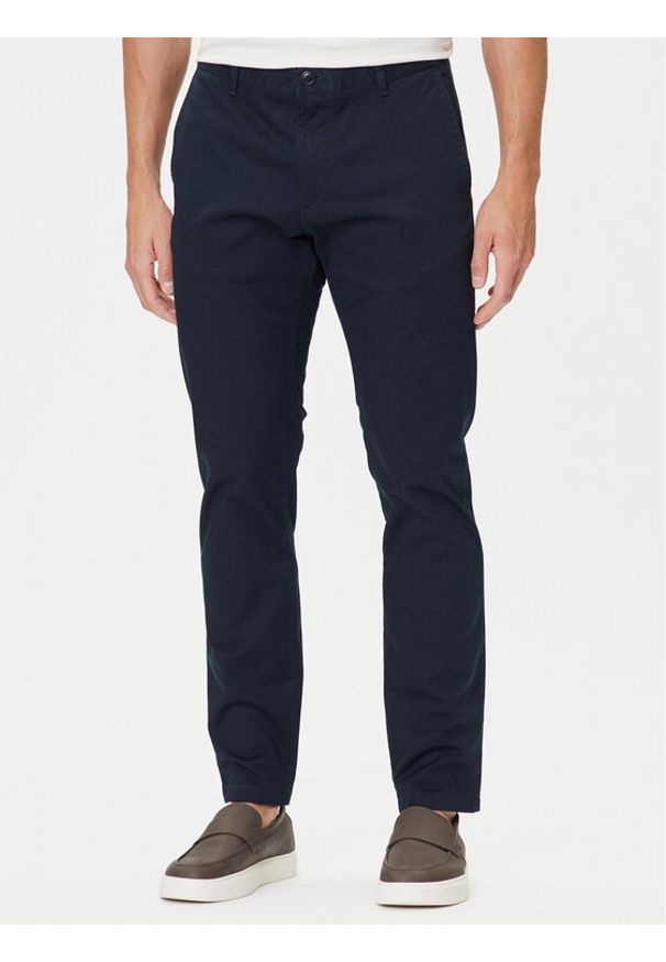 JOOP! Jeans Chinosy 15 JJF-Matthew101 30044301 Granatowy Modern Fit. Kolor: niebieski. Materiał: bawełna