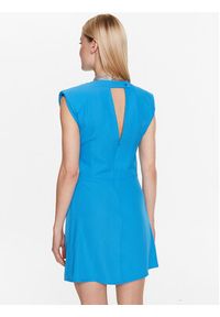 Kontatto Sukienka koktajlowa NO1006 Niebieski Slim Fit. Kolor: niebieski. Materiał: syntetyk. Styl: wizytowy #4