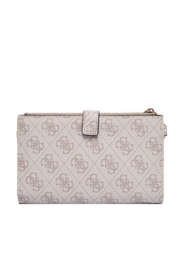 Guess Duży Portfel Damski Laurel II Slg SWSG74 59157 Beżowy. Kolor: beżowy. Materiał: skóra