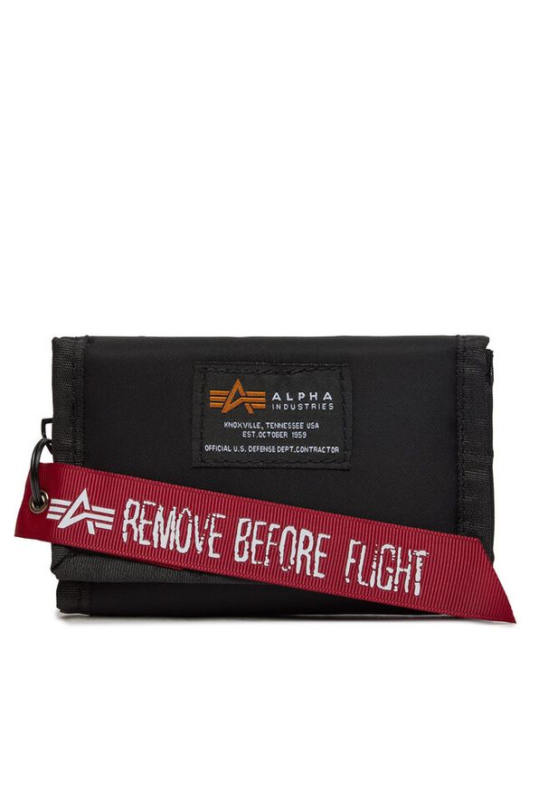 Portfel Alpha Industries. Kolor: czarny