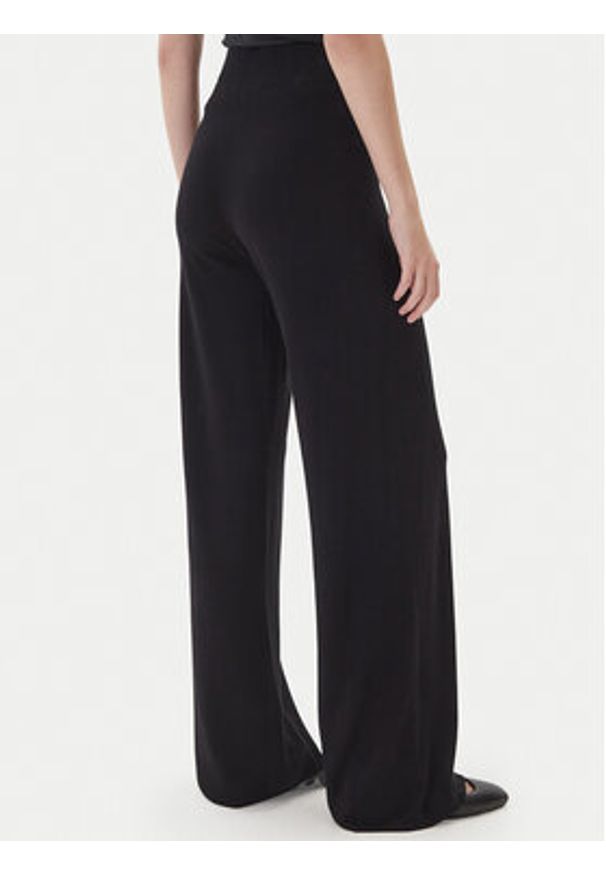 Kontatto Spodnie dzianinowe 3M0803C Czarny Regular Fit. Kolor: czarny. Materiał: syntetyk