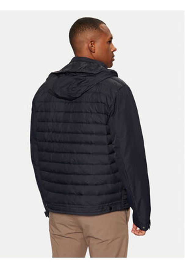 TOMMY HILFIGER - Tommy Hilfiger Kurtka przejściowa MW0MW37689 Granatowy Regular Fit. Kolor: niebieski. Materiał: syntetyk