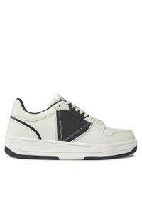 Guess Sneakersy Ancona Low FMPANC LEA12 Biały. Kolor: biały. Materiał: skóra #1