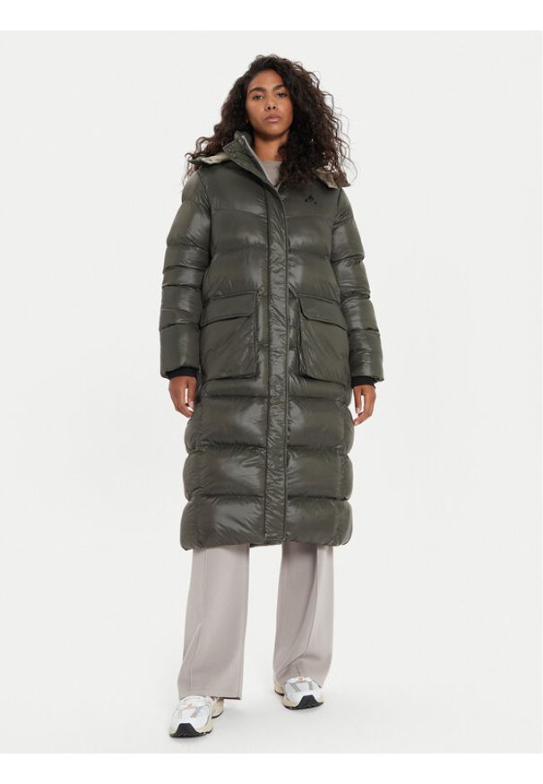 Whistler Płaszcz zimowy Lakewood W Long Puffer W243266 Zielony Regular Fit. Kolor: zielony. Materiał: syntetyk. Sezon: zima