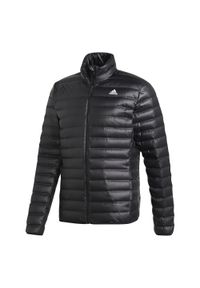 Adidas - Varilite Down Jacket. Kolor: czarny. Materiał: puch, poliester, materiał. Sport: turystyka piesza