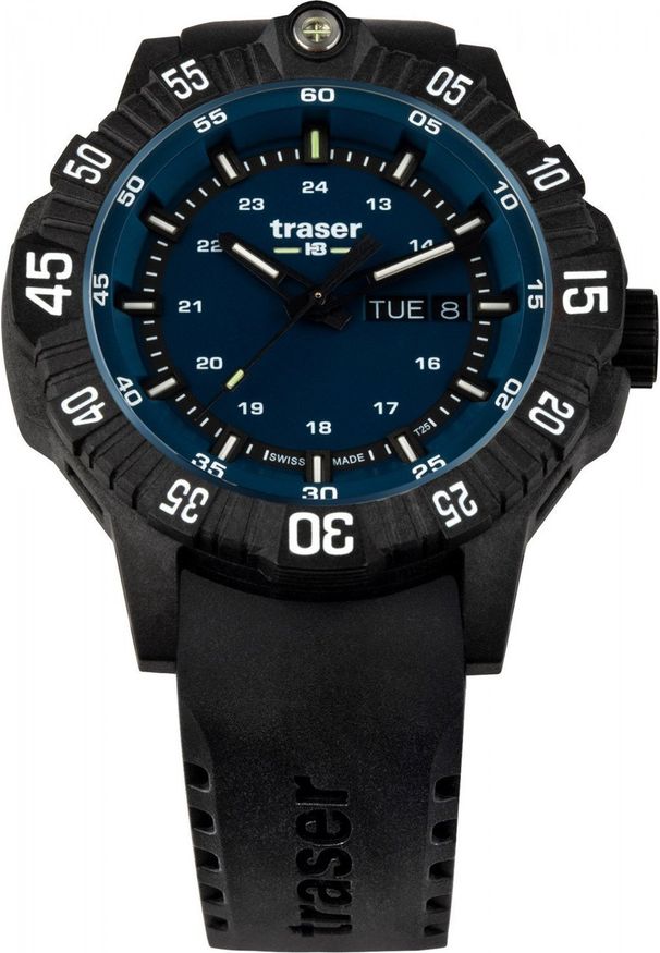 Zegarek Traser Zegarek męski Traser TS-110725 czarny. Kolor: czarny